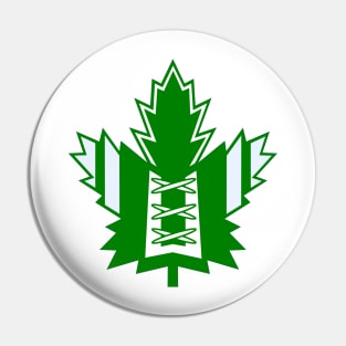 Maple Leaf Hockey Jersey Green Pin