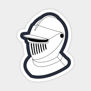 16th century helmet (white) Magnet