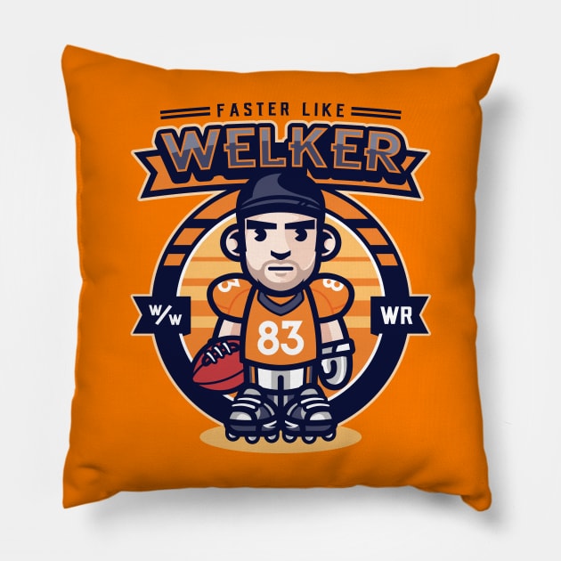 Faster Like Welker Pillow by KDNJ