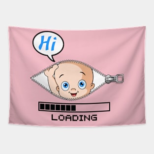 Loading Hi illustration Tapestry