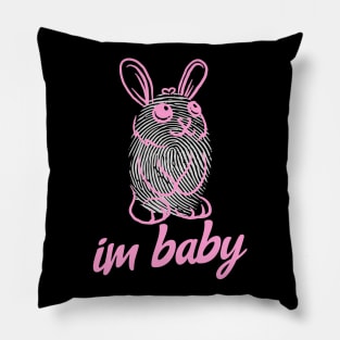 Im Baby Meme Pink Cute Bunny Kawaii Pillow