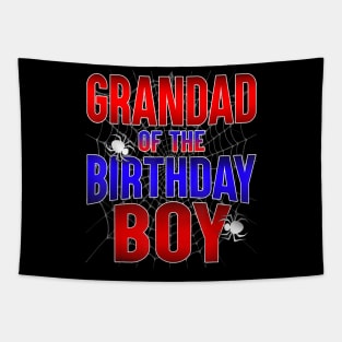 Grandad Of The Birthday Boy Spider Bday Party Tapestry