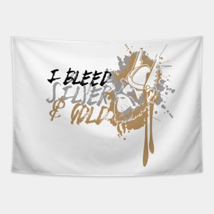 I Bleed Silver & Gold Tapestry