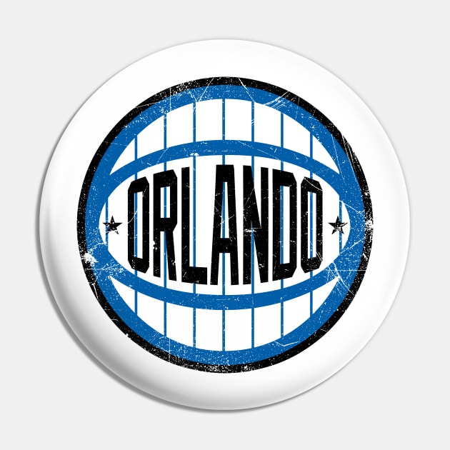 Orlando Retro Ball - White Pin by KFig21