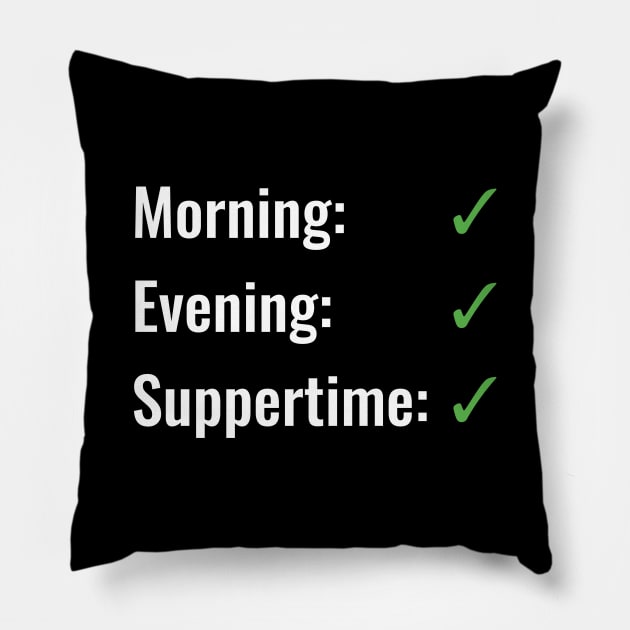 When is the right time to eat pizza on a bagel? Pillow by TabletopChampions