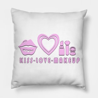 kiss love makeup Pillow