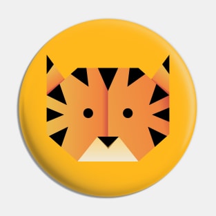 Paper tiger head Pin