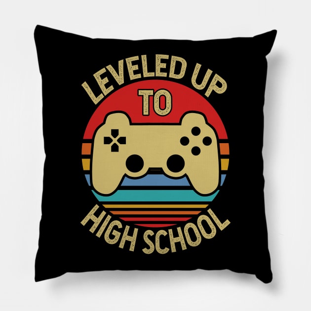 high school to high school gamer graduation Pillow by Tesszero