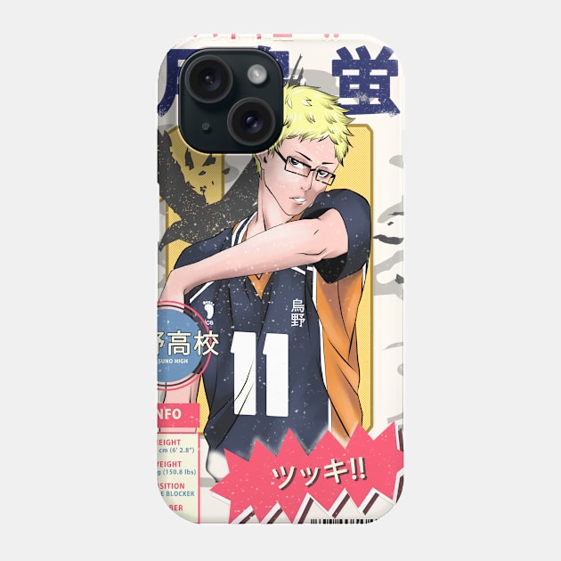 Tsukishima Kei - Haikyuu Potrait Phone Case by MAGE