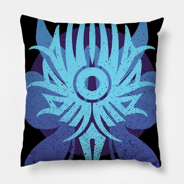 Tribal Flower Pillow by Khoirul Art