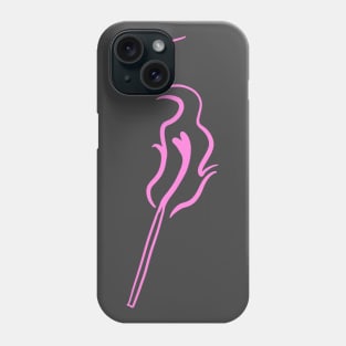 Flaming Love matchstick on fire baby pink cute gift Phone Case