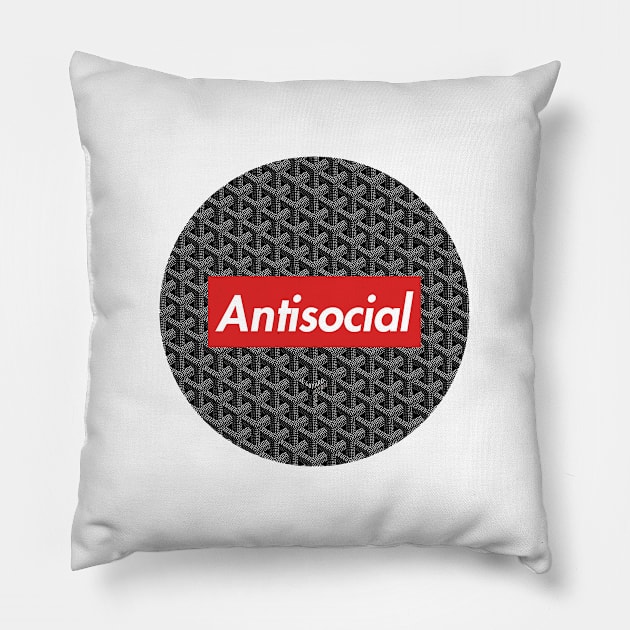 Anti SOCIAL Pillow by rongpuluh