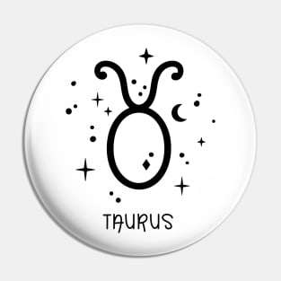 Taurus Celestial Zodiac Sign Symbol Pin