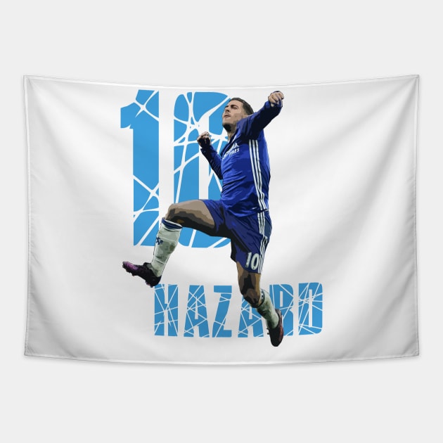 Eden Hazard Artwork Tapestry by armaan8014