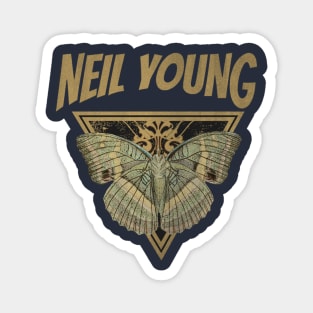 Neil Young // Fly Away Butterfly Magnet