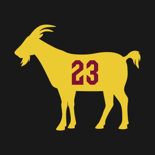 CLE GOAT - 23 - Black T-Shirt