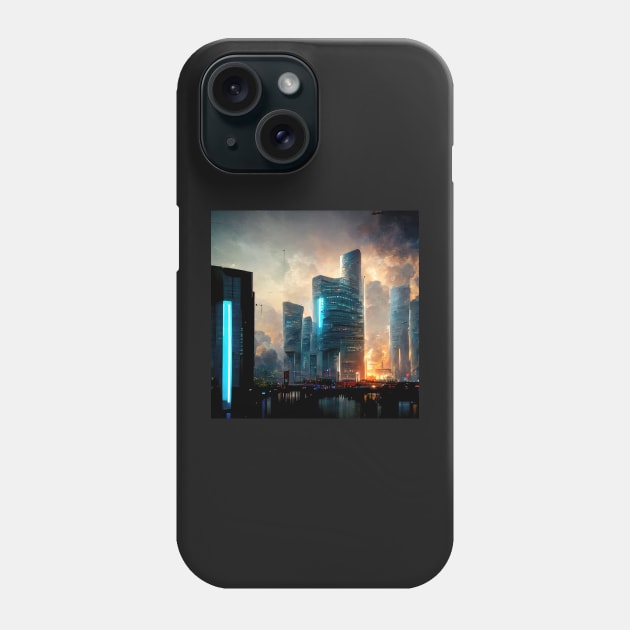 Future Cities Series Phone Case by VISIONARTIST