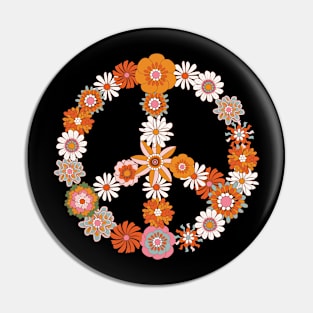 Peace Flower Pin