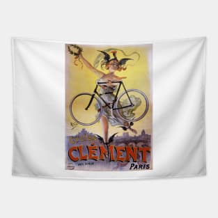 Vintage Advertising Poster France Cycles Clément Tapestry