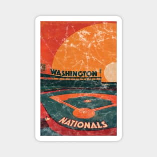 Midcentury Washington Nationals Stadium Magnet