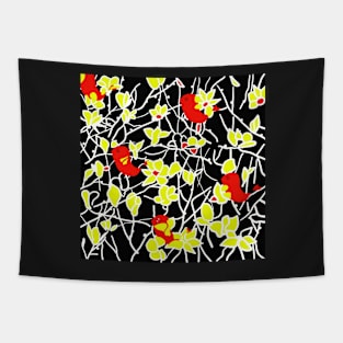 Red Birds Tapestry