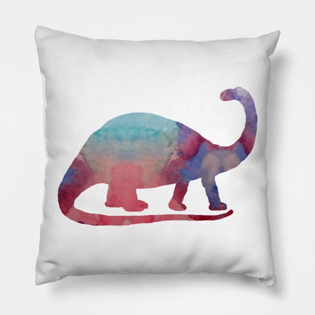 Brontosaurus Pillow by BittenByErmines