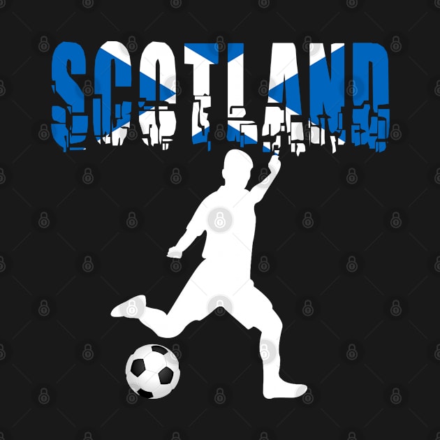 Scotland Football with Scottish Soccer Player by tropicalteesshop