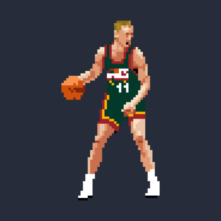 Detlef Schrempf Pixel Dribble T-Shirt