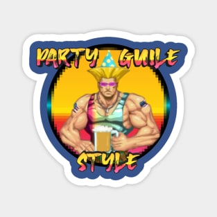 Party Guile Style Magnet