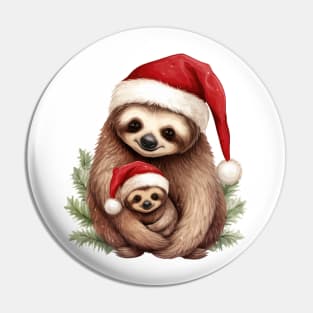 Mom And Baby Sloth Pin