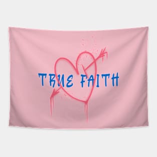 True Faith Graffiti Tapestry