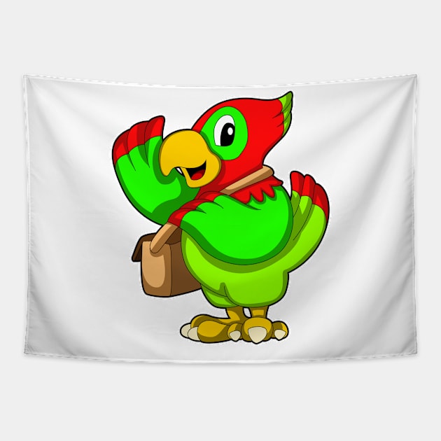 Parrot with Purse Tapestry by Markus Schnabel