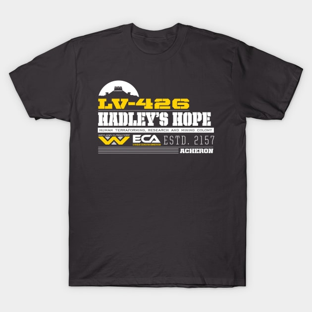 Hadley's Hope LV-426 T-Shirt  Retro Movie & TV Clothing – Off