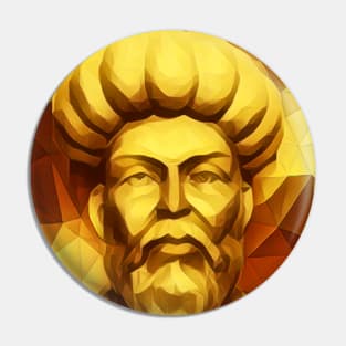 Ibn al Nafis Golden Portrait | Ibn al Nafis Artwork 9 Pin