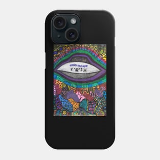 Mind Escape Psychedelic UFO Live Art Phone Case