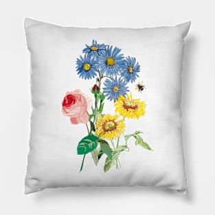 Bee-utiful Flowers Pillow