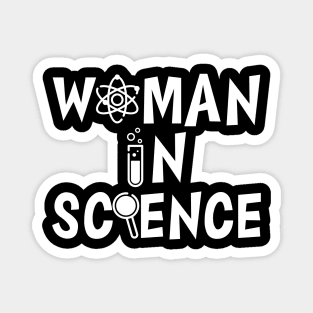 Woman in Science w Magnet