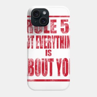 Two sided rule #5. Phone Case