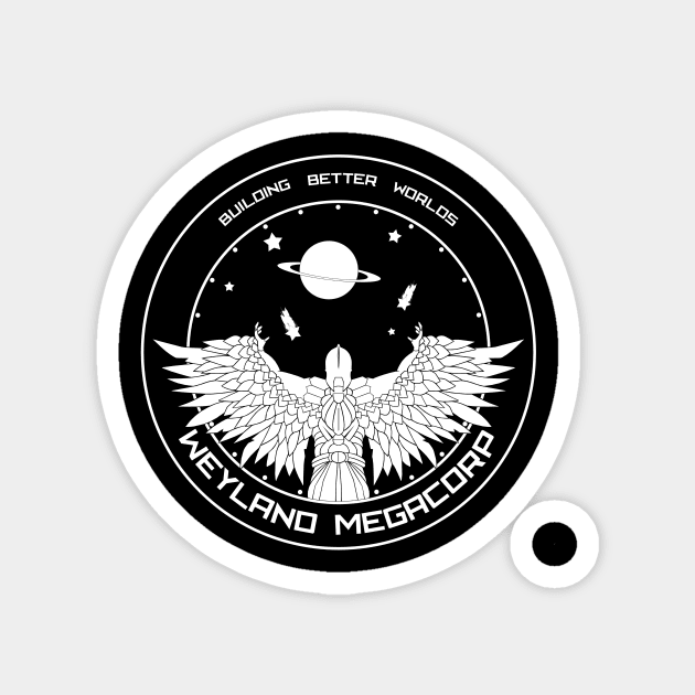 Prometheus patch mission monochrom Magnet by udezigns