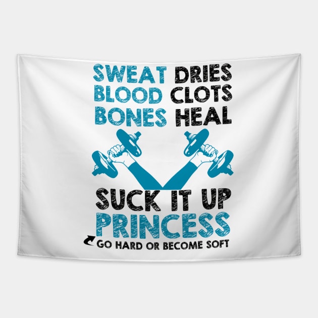funny gym quotes Tapestry by hanespace