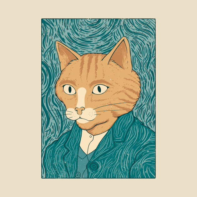 Disover Cat Gogh - Van Gogh - T-Shirt