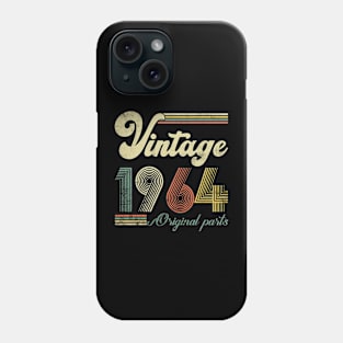 Retro Vintage 1964 Made In 1964 60 Years Old 60th Birthday Phone Case