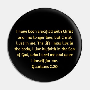 Bible Verse Galatians 2:20 Pin