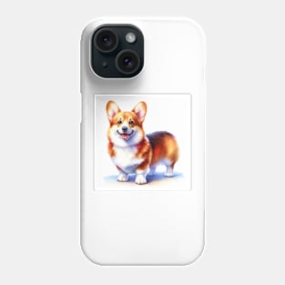 Pembroke Welsh Corgi Watercolor - Beautiful Dog Phone Case