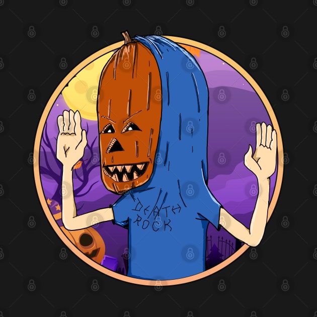 Halloween Beavis Pumpkinhead by DeathAnarchy