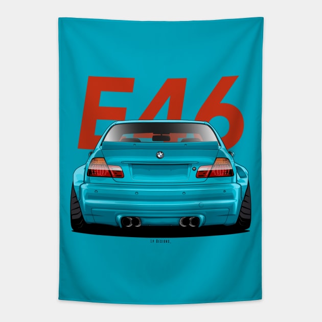 M3 E46 Tapestry by LpDesigns_