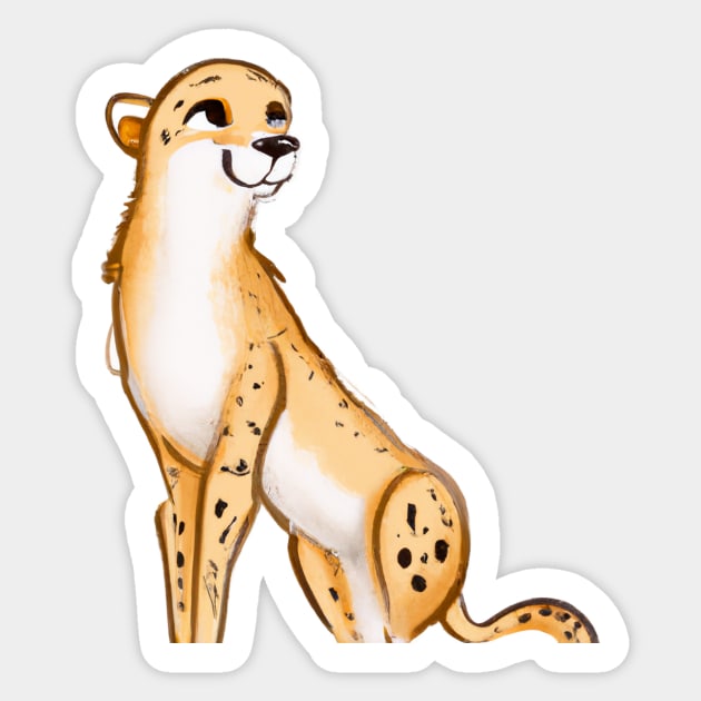 How To Draw A Baby Cheetah - Drawing - Free Transparent PNG Clipart Images  Download