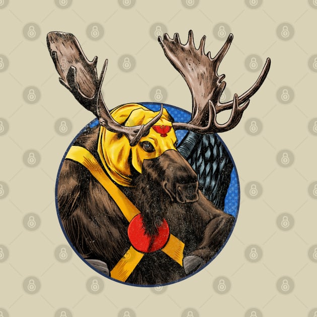 Golden Age Hawkmoose by ThirteenthFloor