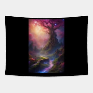 To The Tree of Life in a Fantasy World Tapestry