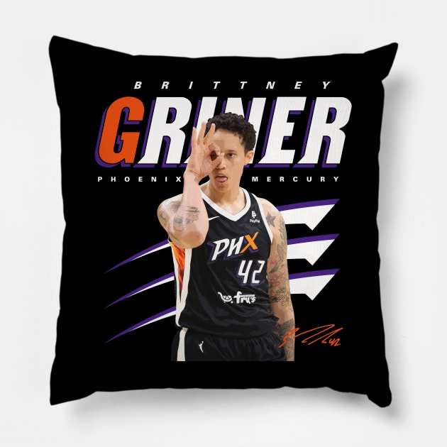 Brittney Griner Pillow by Juantamad